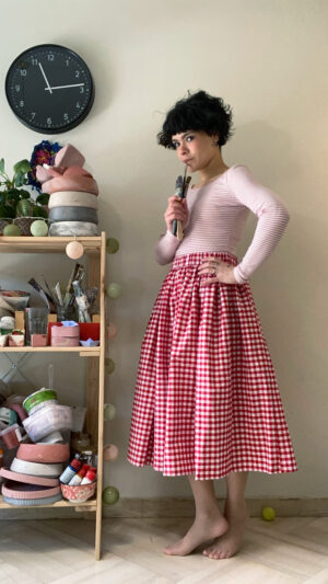 Φούστα-με-τσέπες---ΚΑΡΟ-ΚΟΚΚΙΝΟ-1